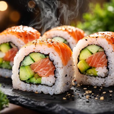 Image of Classic Fish Sushi Rolls