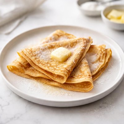 Image of Classic French Crepes Beurre Sucre Butter and Sugar