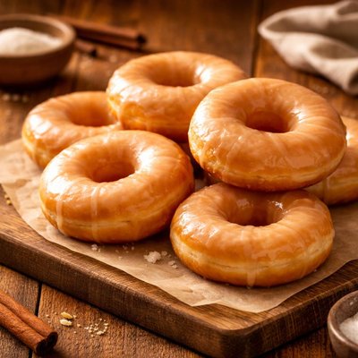 Image of Vegan Classic Glazed Donuts