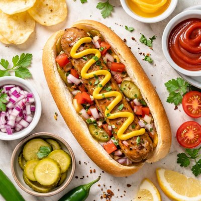 Image of Classic Grilled Sausage in Bun