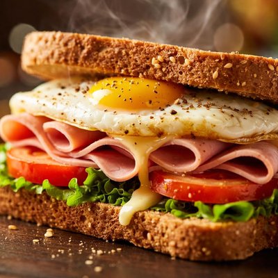 Image of Classic Ham and Egg Sandwich