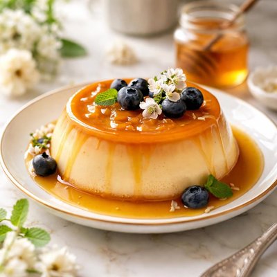 Image of Classic Honey Flan
