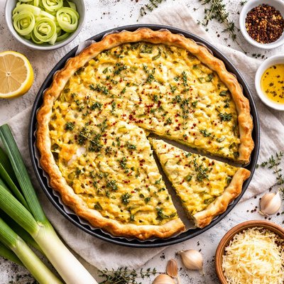 Image of Clásica Tarta de Puerros