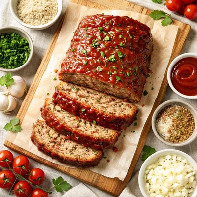 Image of Classic Meatloaf with Ketchup