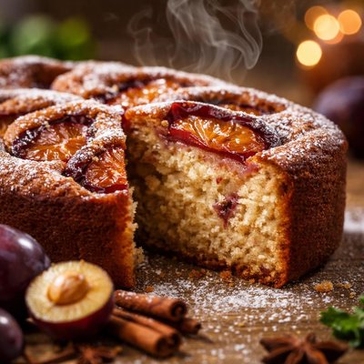 Image of Vegan Classic Plum Cake