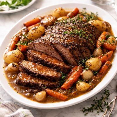 Image of Classic Pot Roast with Garlic Thyme Gravy