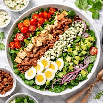 Image of Classic Salad with Blue Cheese Dressing