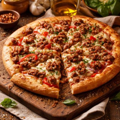 Image of Vegan Classic Sausage Pizza
