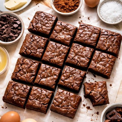 Image of Classic Unsweetened Chocolate Brownies