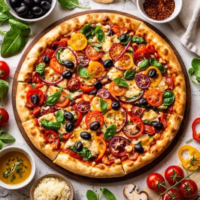 Image of Vegan Classic Vegetarian Pizza