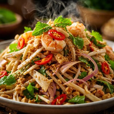 Image of Classic Vietnamese Banana Flower Salad