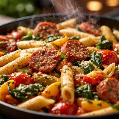 Image of Clean Out the Fridge Sausage and Pasta