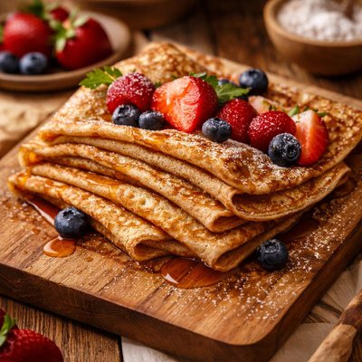 Image of Clean Whole Wheat Crepes