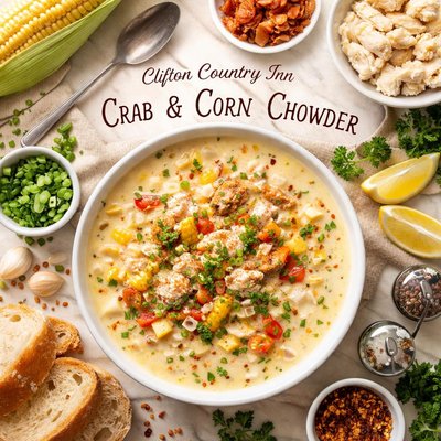 Image of Clifton Country Inn Crab and Corn Chowder