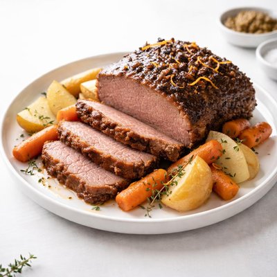 Image of Clove Orange Silverside Corned Beef Slow Cooker Crock Pot