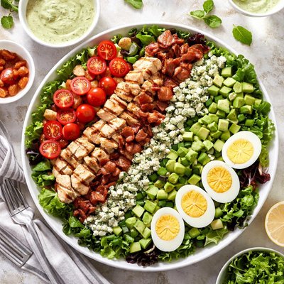 Image of Cobb Salad with Green Goddess Dressing
