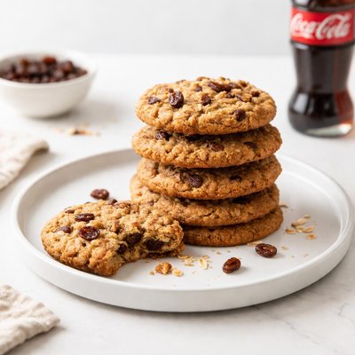Image of Coca Cola Boiled Oatmeal Raisin Cookies