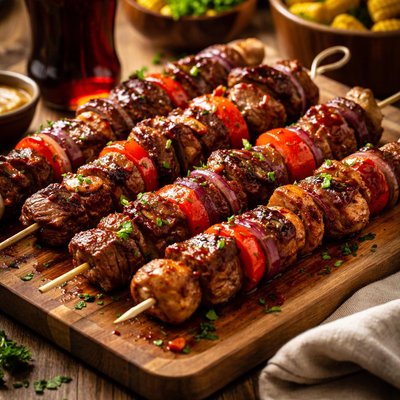 Image of Coca Cola Steak Kabobs