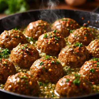 Image of Cocktail Meatballs in Garlic Butter Sauce