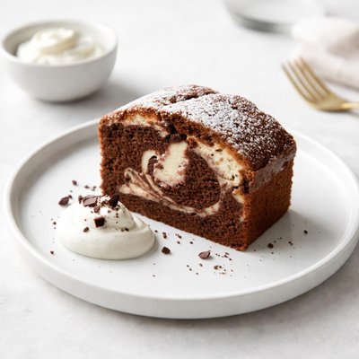 Image of Cocoa and Yoghurt Marble Cake