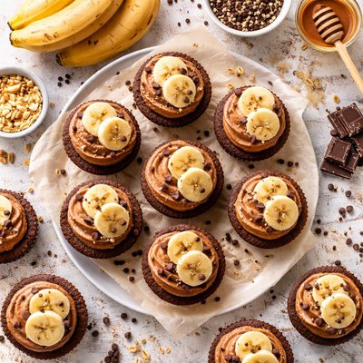 Image of Cocoa Banana Cupcakes