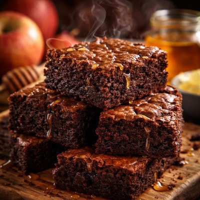 Image of Cocoa Brownies W Honey and Applesauce