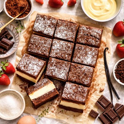 Image of Cocoa Custard Cake