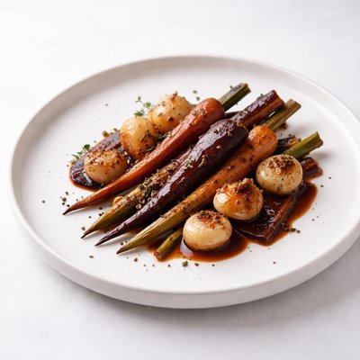 Image of Cocoa Glazed Carrots and Onions