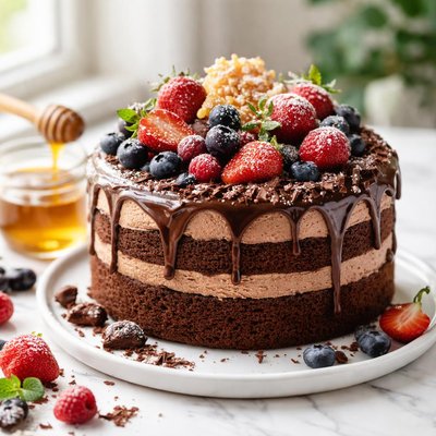 Image of Cocoa Honey Cake