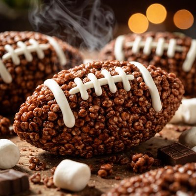 Image of Cocoa Krispie Football Treats
