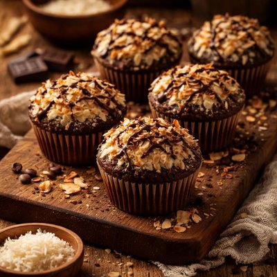 Image of Cocoa Macaroon Muffins