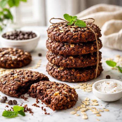 Image of Cocoa Oatmeal Cookies Czech Style