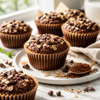 Image of Cocoa Oatmeal Muffins