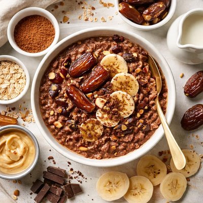 Image of Cocoa Oatmeal with Dates