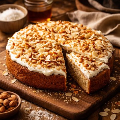 Image of Coconut Almond Cake