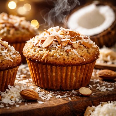 Image of Coconut Almond Muffins