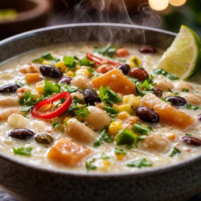 Image of Coconut and Bean Soup