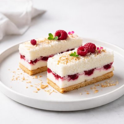 Image of Coconut and Raspberry Slice