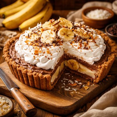 Image of Coconut Banana Chocolate Cream Pie