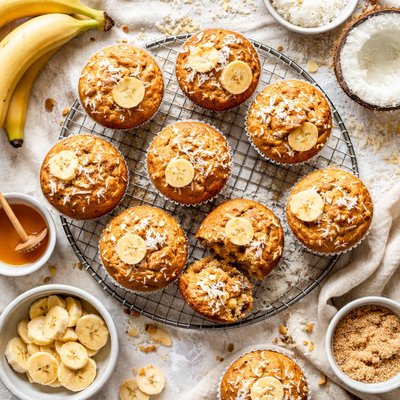 Image of Coconut Banana Muffins