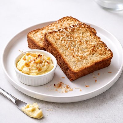 Image of Coconut Bread with Sweet Pineapple Butter