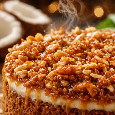 Image of Coconut Brittle Cake Topping