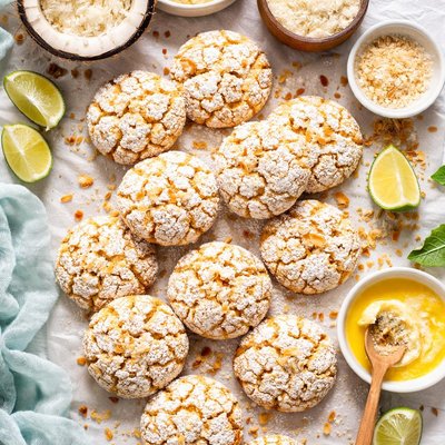 Image of Coconut Crackle Cookies