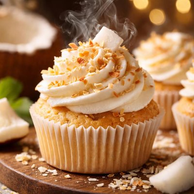 Image of Coconut Cream Cupcakes