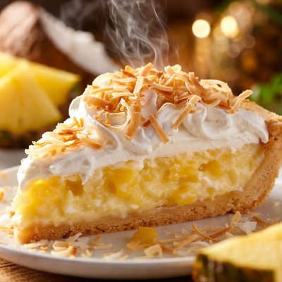 Image of Coconut Cream Pie with Pineapple