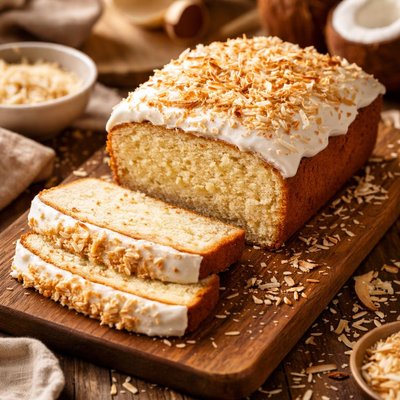 Image of Coconut Cream Pound Cake