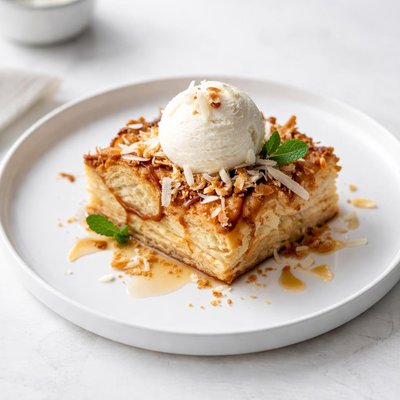 Image of Coconut Croissant Bread Pudding