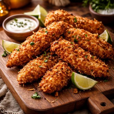 Image of Coconut Crusted Chicken