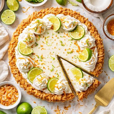 Image of Coconut Crusted Key Lime Pie