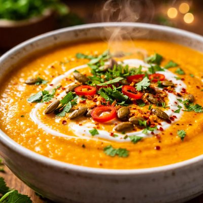 Image of Coconut Curried Butternut Squash Soup